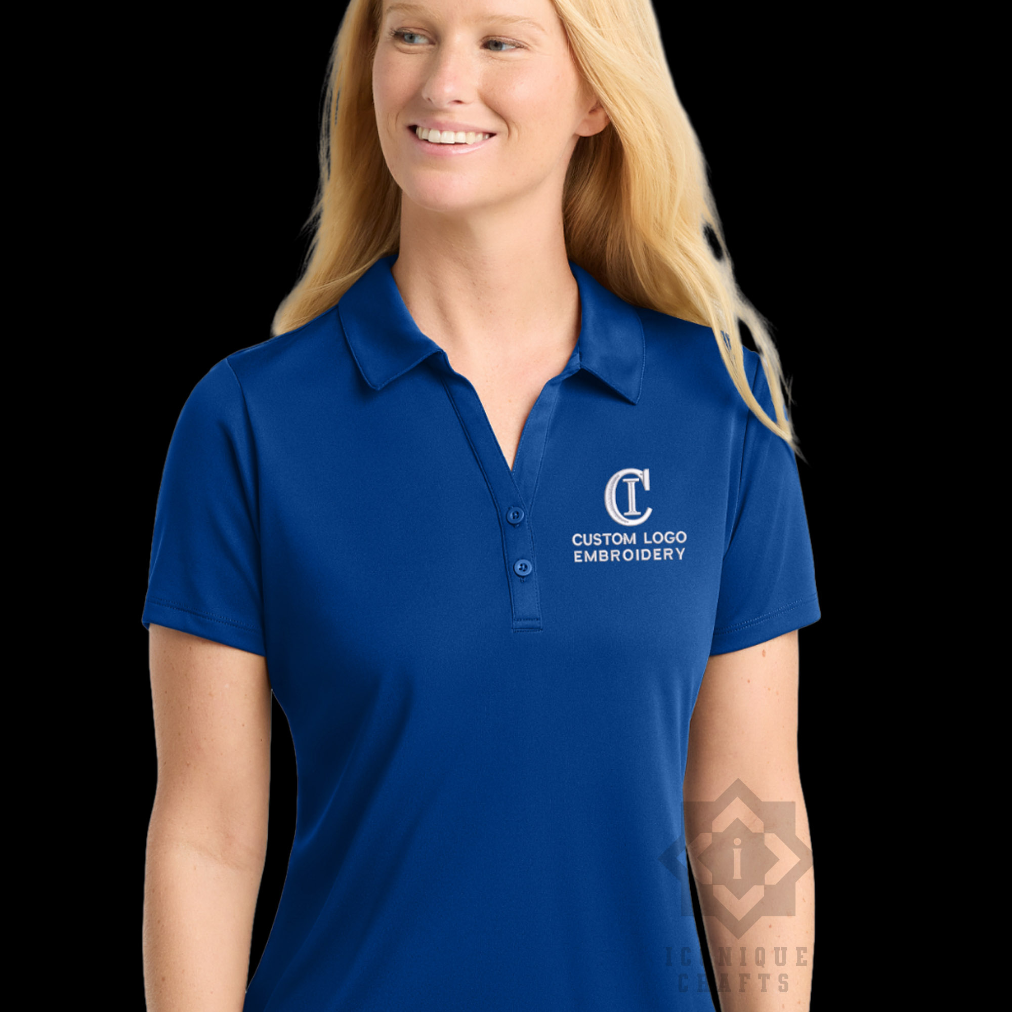 Custom Embroidered Polo Shirt with Company Logo view 13