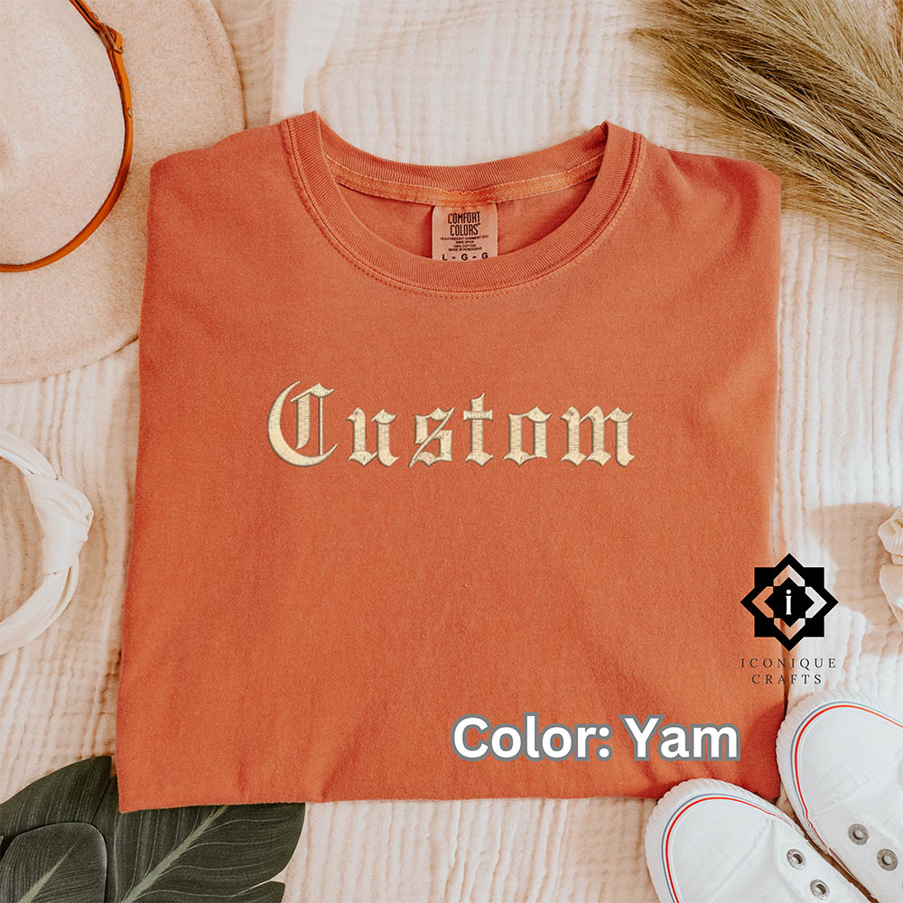 Custom Embroidered Comfort Colors T-Shirts view 2