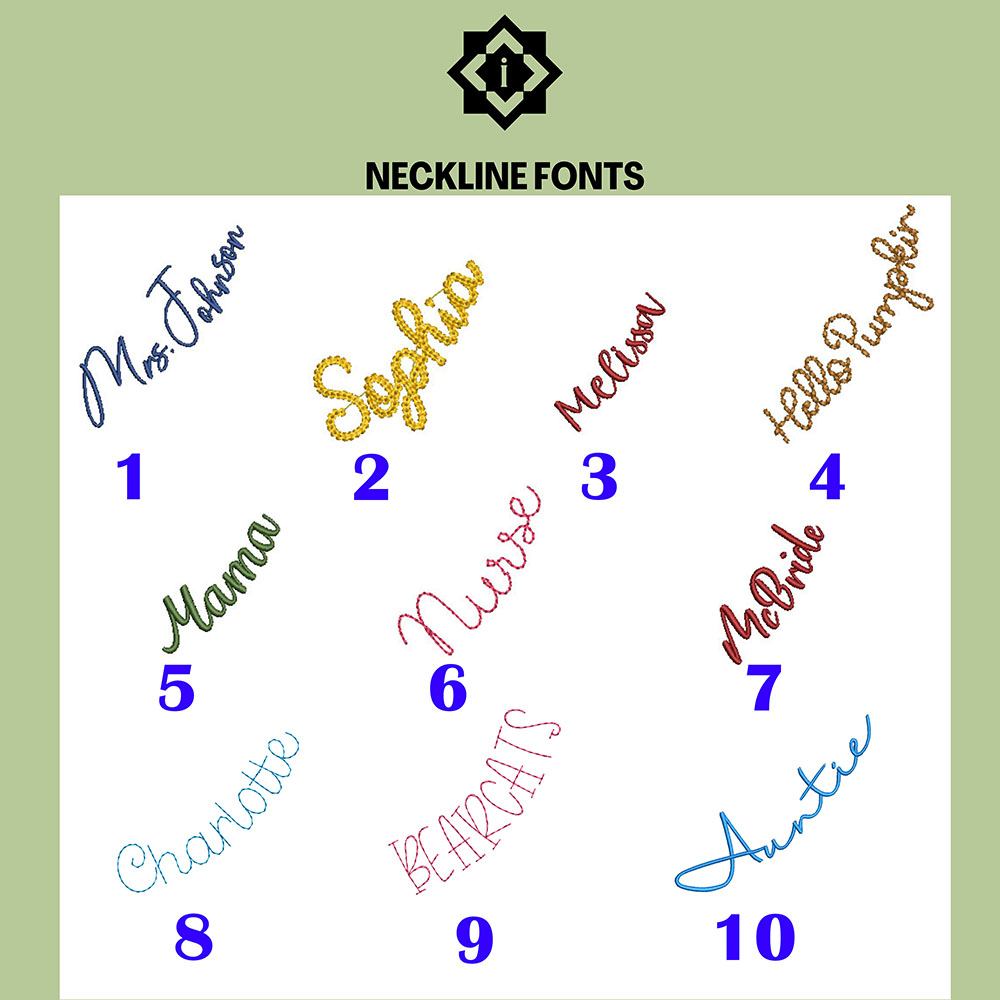 Custom Embroidered Mama Sweatshirt - Neckline & Sleeve Names view 4