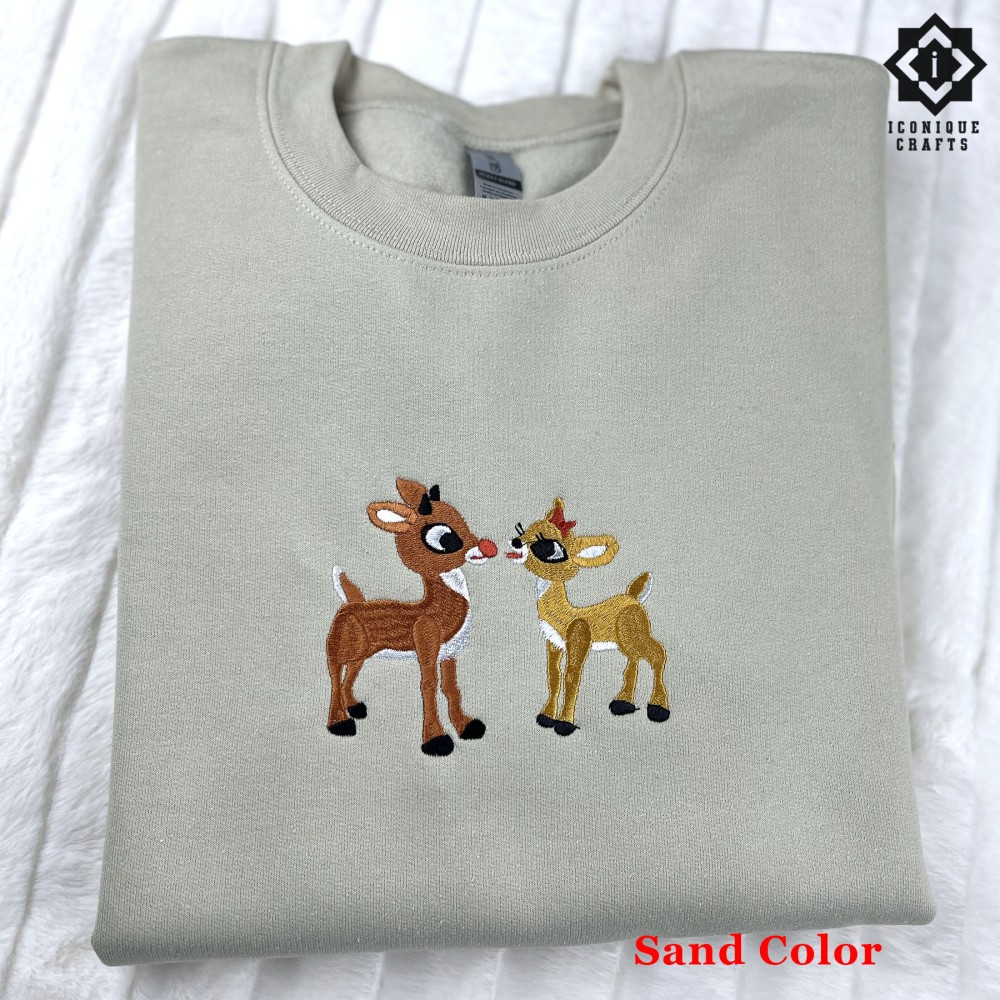 Vintage Embroidered Christmas Sweatshirt view 3