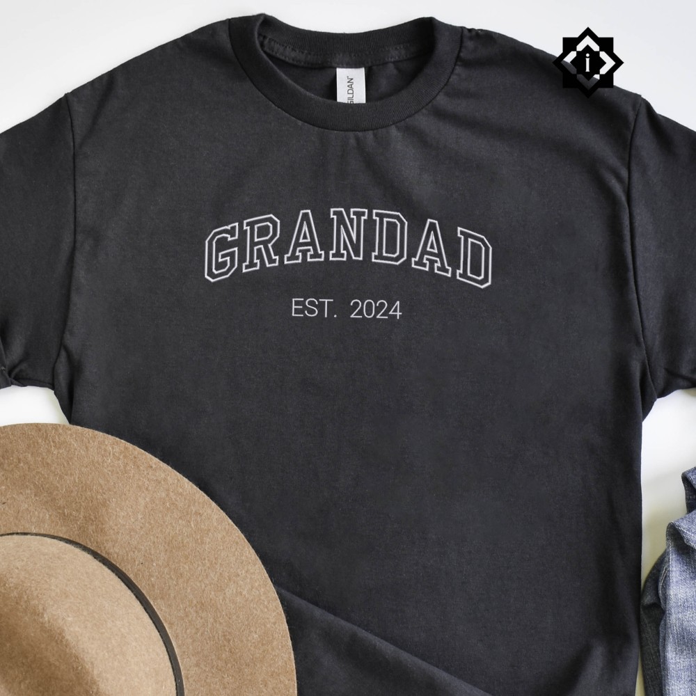 Custom Embroidered Father's Day Sweatshirt, T-Shirt, Hoodie view 4