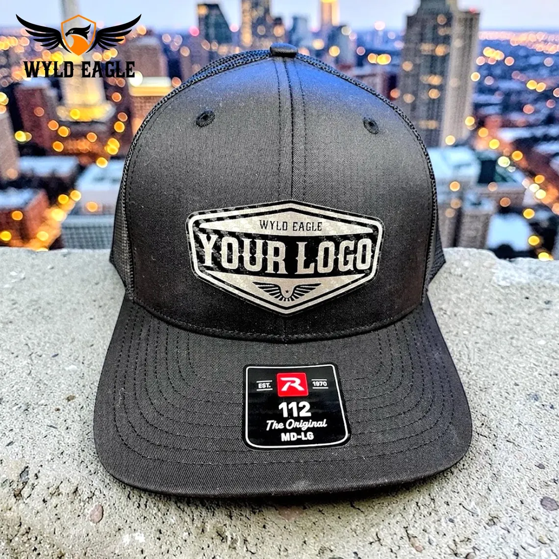 Custom Logo Leather Patch Trucker Hats